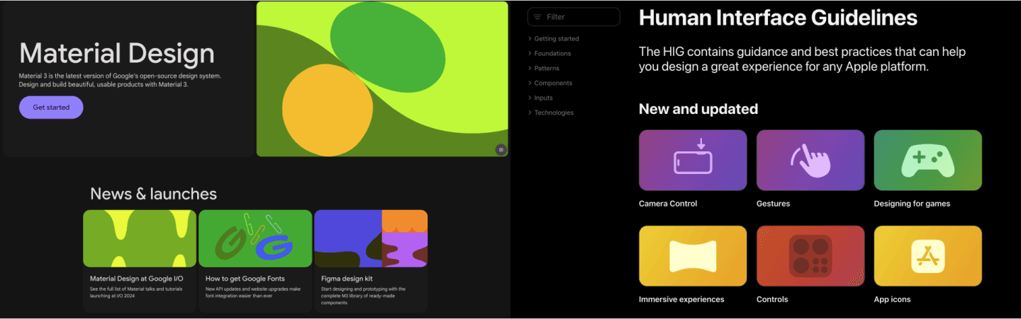 Android , IOS UI 명칭 비교